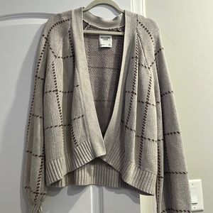 slouchy balloon sleeve cardigan
